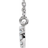 Petite Diamond Infinity Necklace .08 ctw 16" - Henry D Jewelry