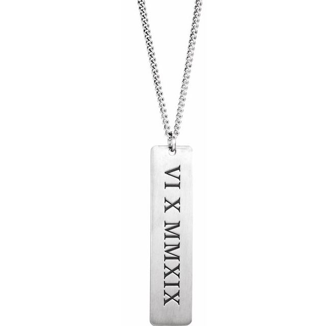 Dog Tag Necklace [Sterling Silver]