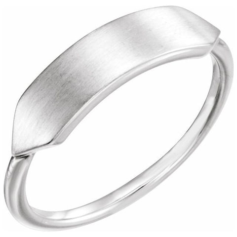 Engravable Rectangle Signet Ring