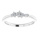Diamond Cluster Stackable Ring .08 ctw