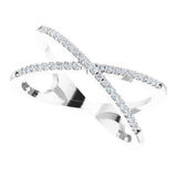 Diamond Criss Cross Ring 1/6 ctw - Henry D Jewelry