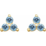 Three Stone Cluster Earring