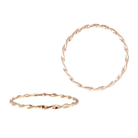 Twisted Wire Stackable Ring