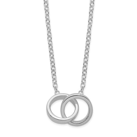Interlocking Circle Necklace - Sterling Silver