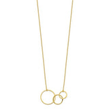 Interlocking Circles Necklace - Sterling Silver