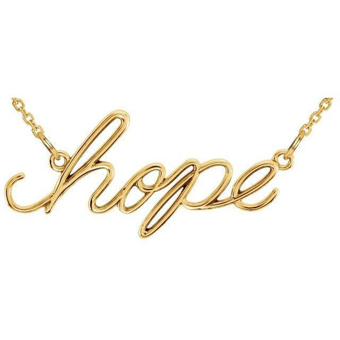 "Hope" Necklace 16.5" - Henry D Jewelry
