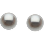 Freshwater Pearl Stud Earrings - 14K White Gold