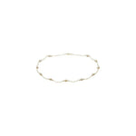 14K Yellow Gold Freshwater Pearl 5.5-6mm Tincup Necklace 17" - Henry D Jewelry