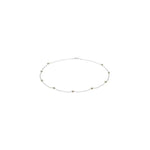 Freshwater Pearl Tincup Necklace - 14K White Gold