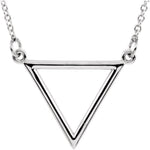 Triangle Necklace 16" - Henry D Jewelry