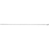 Curb Anklet - Sterling Silver