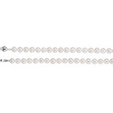 Sterling Silver Freshwater Pearl 8-9mm Necklace 42" - Henry D Jewelry