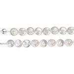 Coin Freshwater Pearl Necklace - Sterling Silver