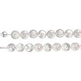 Coin Freshwater Pearl Necklace - Sterling Silver