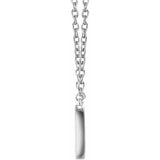 Rectangle Necklace 16-18" - Henry D Jewelry