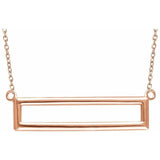 Rectangle Necklace 16-18" - Henry D Jewelry