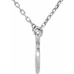 Petite Crescent Necklace 16" - Henry D Jewelry