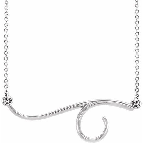 Freeform Bar Necklace 16" - Henry D Jewelry