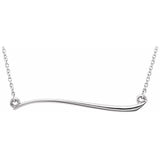 Freeform Bar Necklace 16-18" - Henry D Jewelry