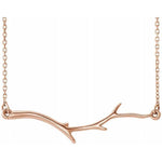 Branch Bar Necklace 16-18" - Henry D Jewelry