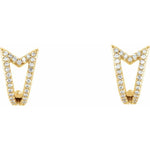 Diamond Hoop Earrings 1/6 ctw