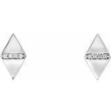 Geometric Diamond Earrings .025 ctw