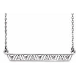 Triangle Bar Necklace 16-18" - Henry D Jewelry