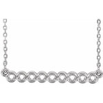 Circle Bar Necklace 16-18" - Henry D Jewelry