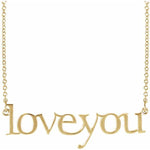 "Love You" Necklace 16.5" - Henry D Jewelry