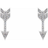 Arrow Diamond Earrings 1/6 ctw - Henry D