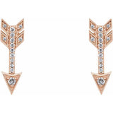 Arrow Diamond Earrings 1/6 ctw - Henry D