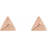 Petite Pyramid Earrings