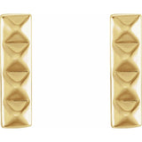 Pyramid Bar Earrings