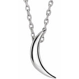 Petite Crescent Necklace 16-18"