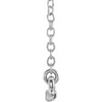 Petite Diamond Bar Necklace .07 ctw 16-18" - Henry D Jewelry