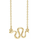 Petite Snake Necklace 16-18" - Henry D Jewelry