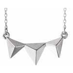 Pyramid Bar Necklace 16-18" - Henry D Jewelry