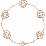 Floral-Inspired Bracelet - 14K Rose Gold