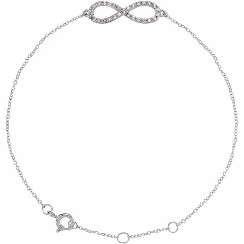 Diamond Infinity Bracelet 1/6 ctw