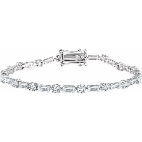 CZ Tennis Bracelet - Sterling Silver
