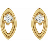 Diamond Solitaire Earrings .05 ctw