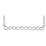 Infinity Bar Necklace 16-18" - Henry D Jewelry