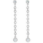 Diamond Chain Earrings 1/5 ctw