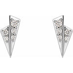 Geometric Diamond Earrings 1/6 ctw