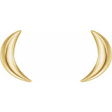 Petite Crescent Moon Earrings