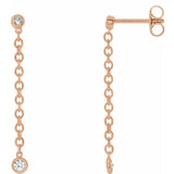 Diamond Chain Earrings 1/5 ctw