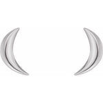 Petite Crescent Moon Earrings