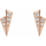 Geometric Diamond Earrings 1/6 ctw