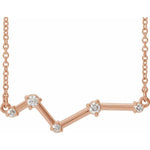 Diamond Constellation Necklace 1/10 ctw 16" - Henry D Jewelry