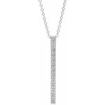 Sculptural-Inspired Bar Necklace 16-18" - Henry D Jewelry